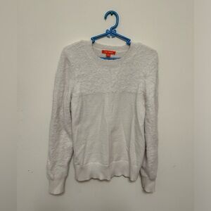 Joe fresh elegant sweater colour white winter size medium cozy boho cottagecore